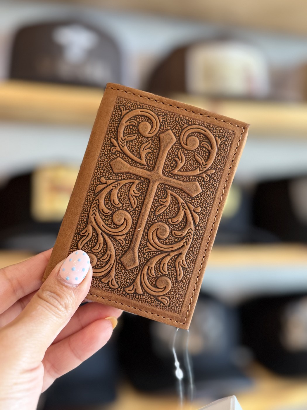 Cartera con textura western